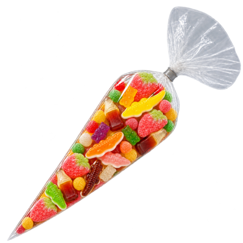 Snoepzak met zoete snoepmix