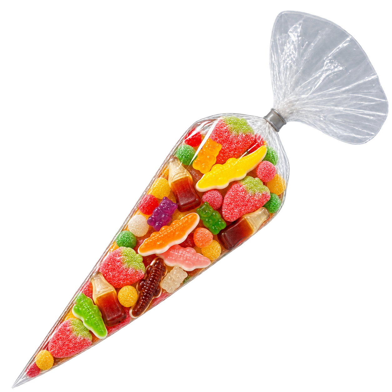 Snoepzak met zoete snoepmix