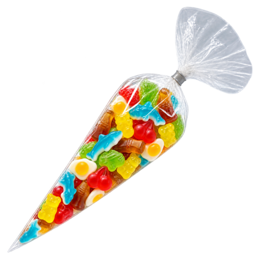 Snoepzak snoep oliegommen